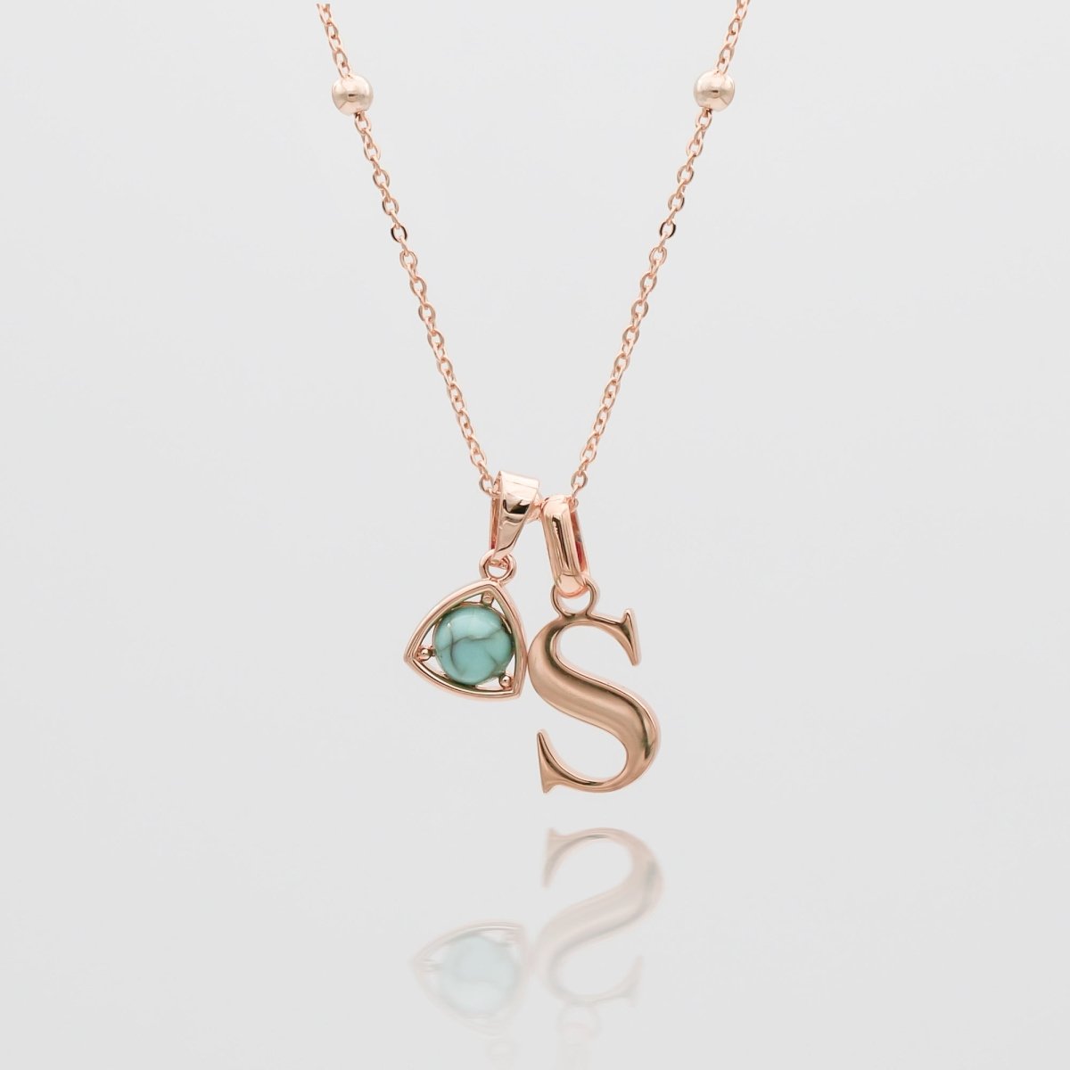 Kayla Initial & Birthstone Necklace - ISMI JEWELS