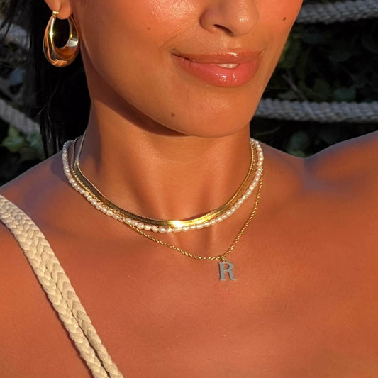 Kayla Initial Necklace - ISMI JEWELS