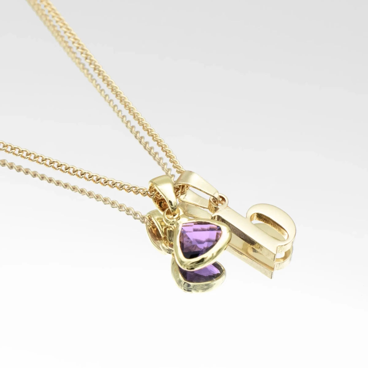 Kayla Lowercase Mini Initial & Birthstone Necklace - ISMI JEWELS