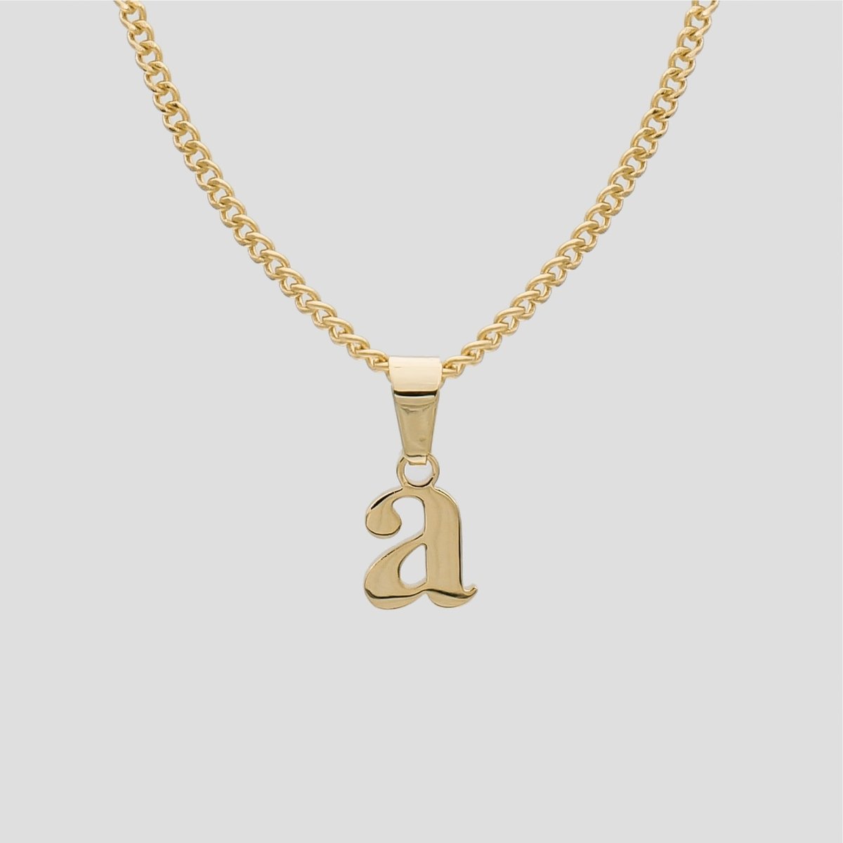 Kayla Lowercase Mini Initial Necklace - ISMI JEWELS