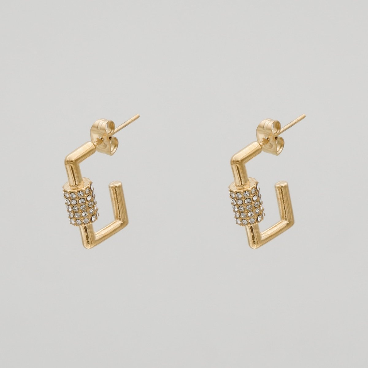 Kenza Square Earrings - ISMI JEWELS