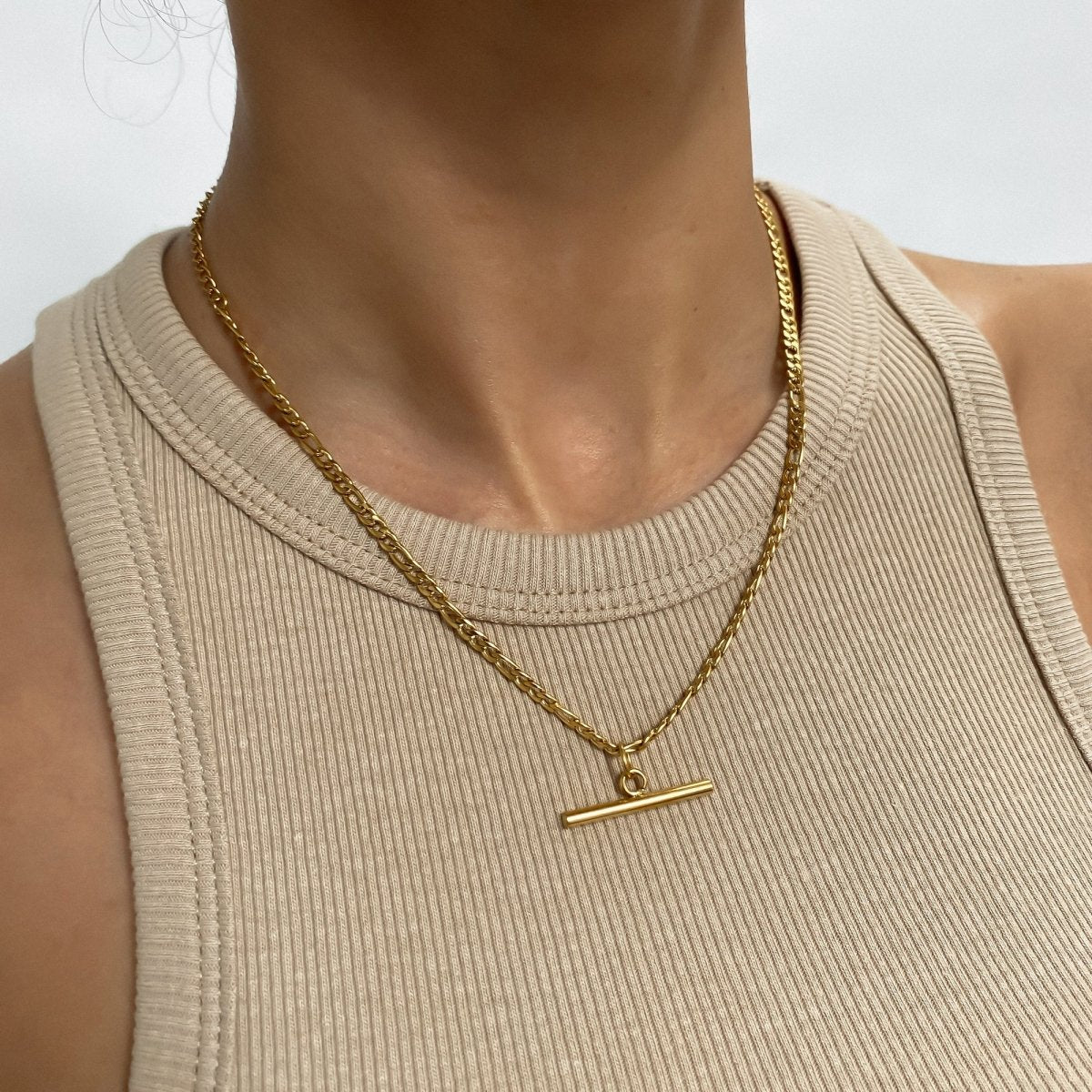 Kiara T-bar Necklace - ISMI JEWELS