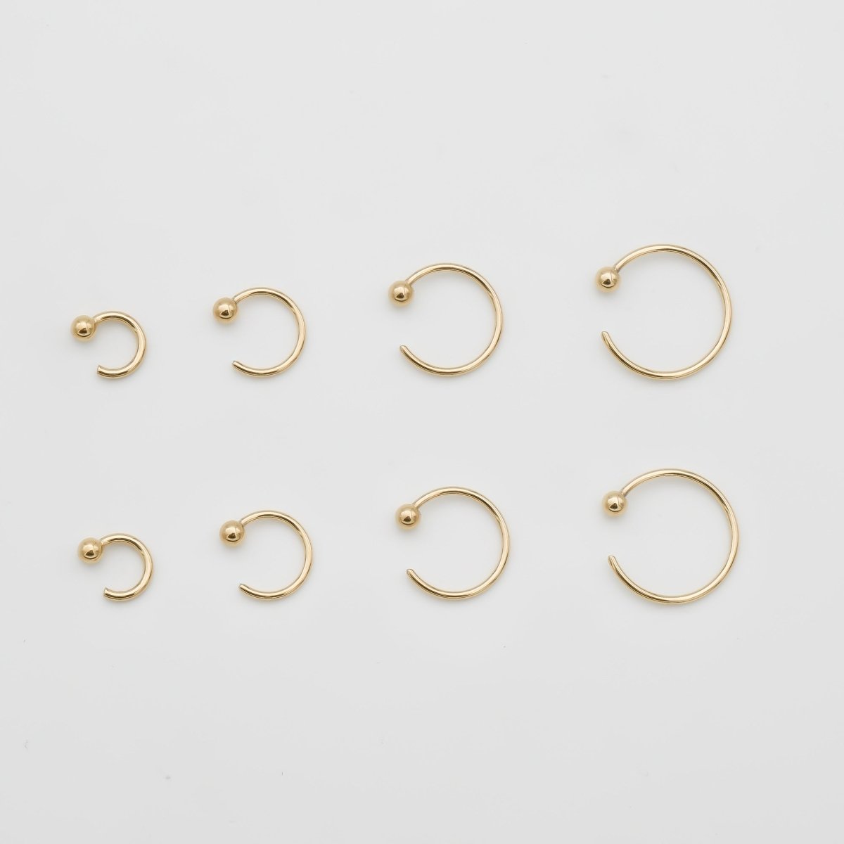 Lara Half Hoop Earrings - ISMI JEWELS