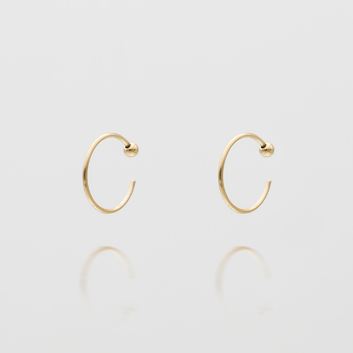 Lara Half Hoop Earrings - ISMI JEWELS