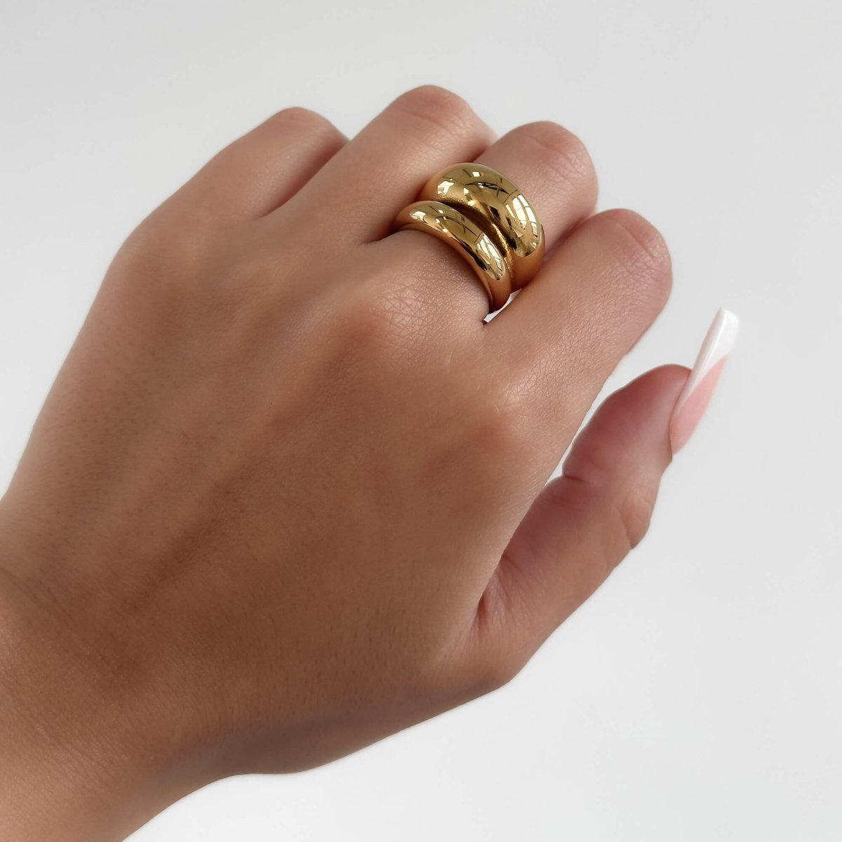 Layla Double Dome Ring - ISMI JEWELS