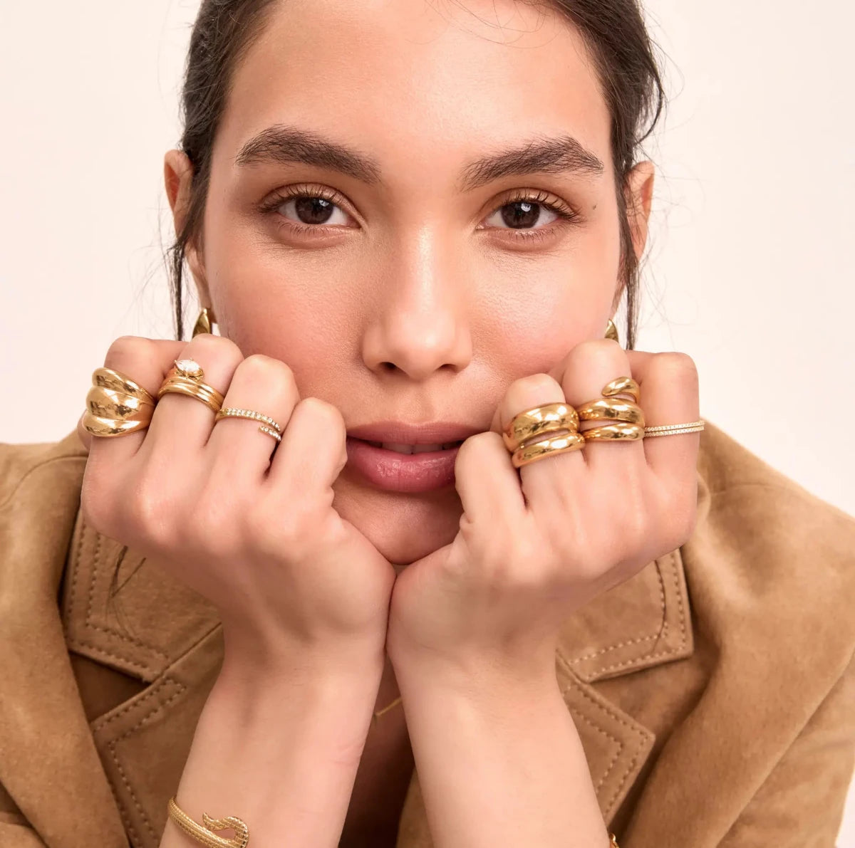 Layla Double Dome Ring - ISMI JEWELS