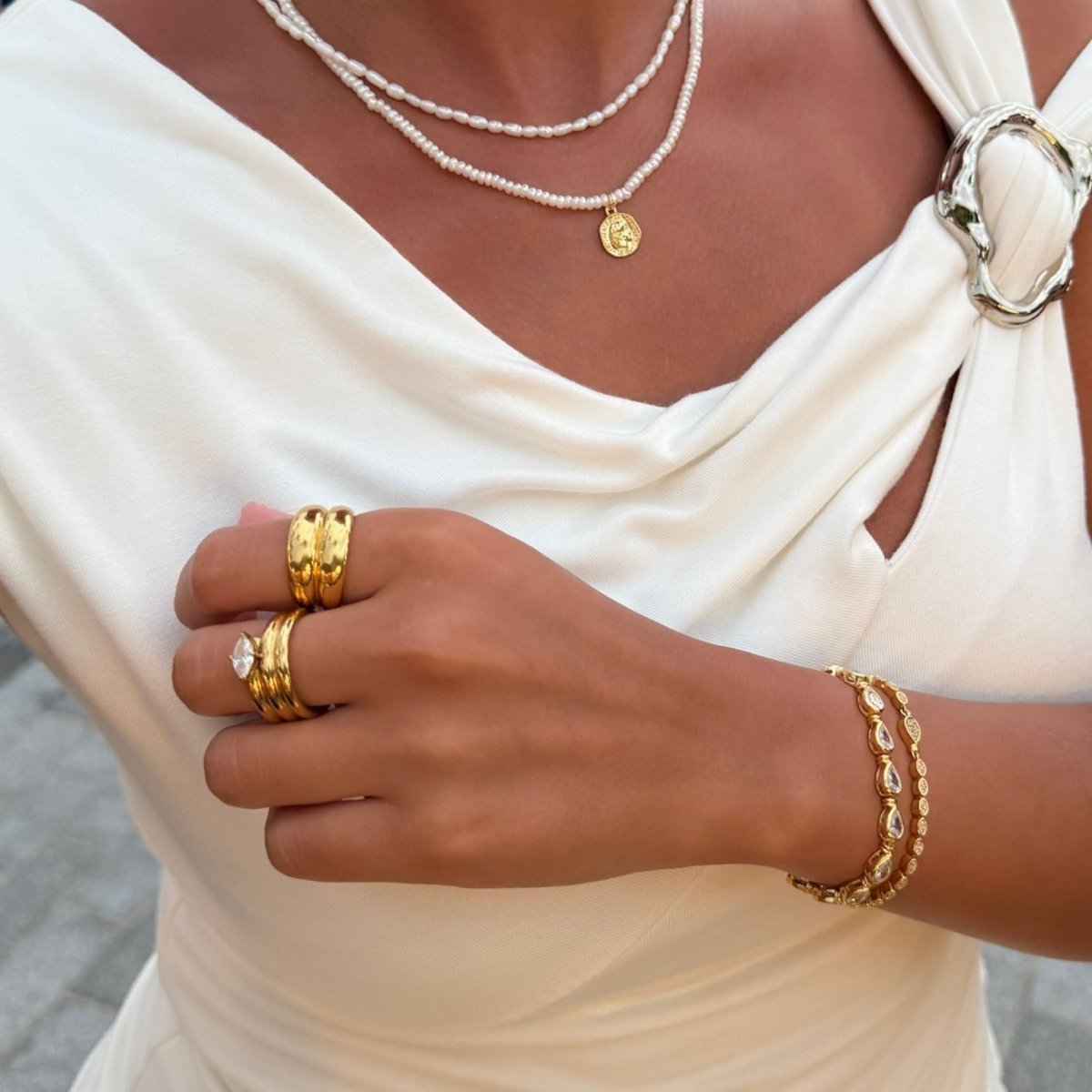 Layla Double Dome Ring - ISMI JEWELS
