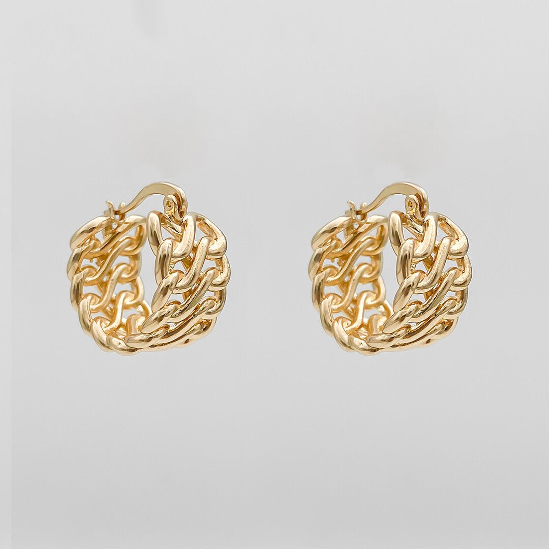 Lia link Earrings - ISMI JEWELS