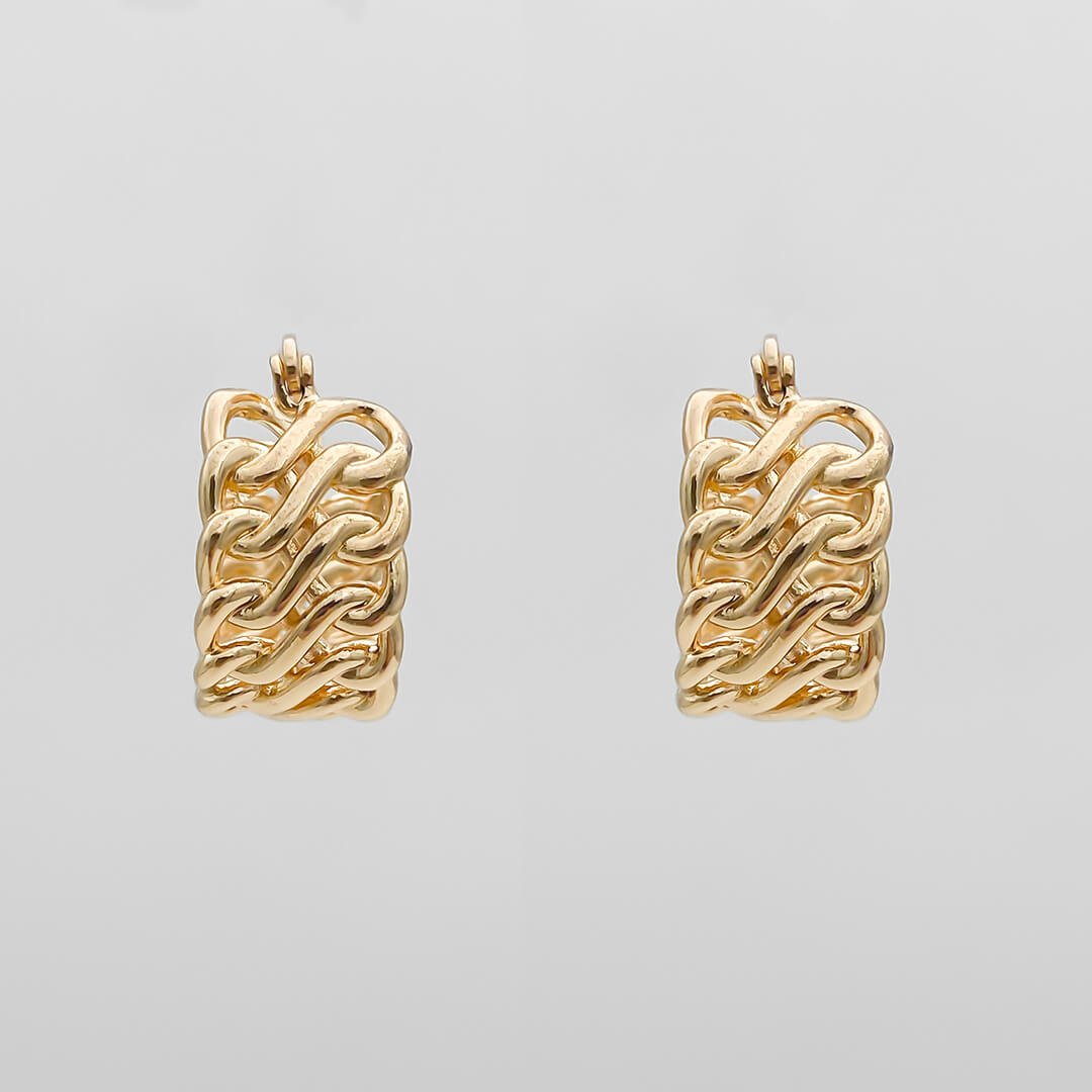 Lia link Earrings - ISMI JEWELS