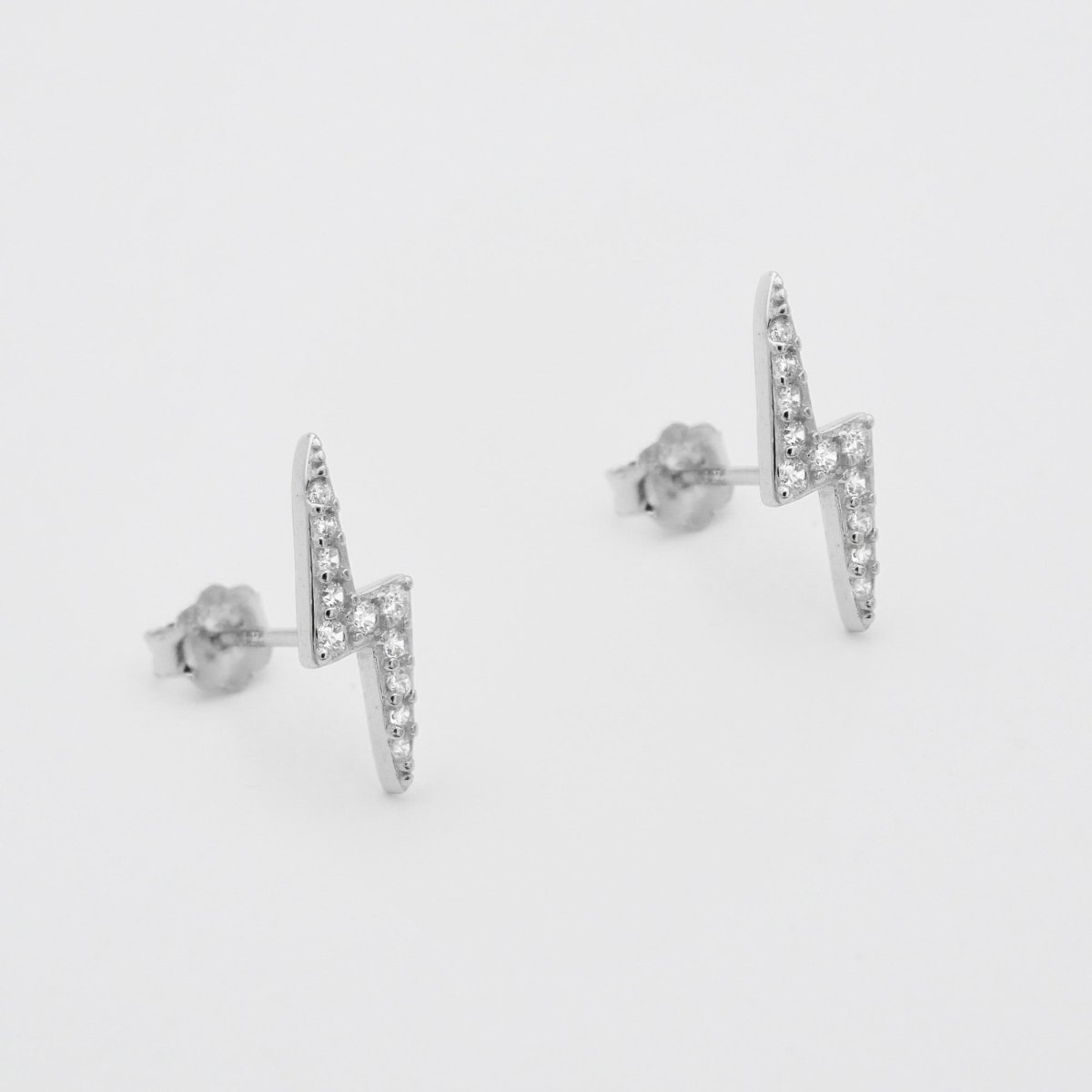 Lightning Bolt Stud Earrings - ISMI JEWELS