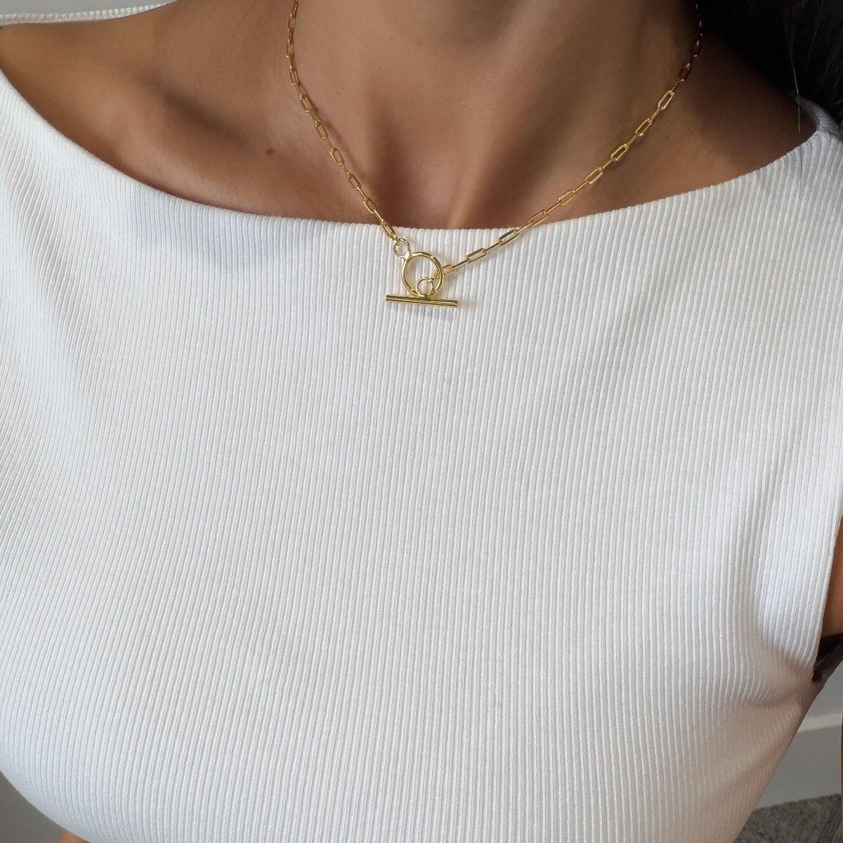 Lily T-bar Necklace - ISMI JEWELS
