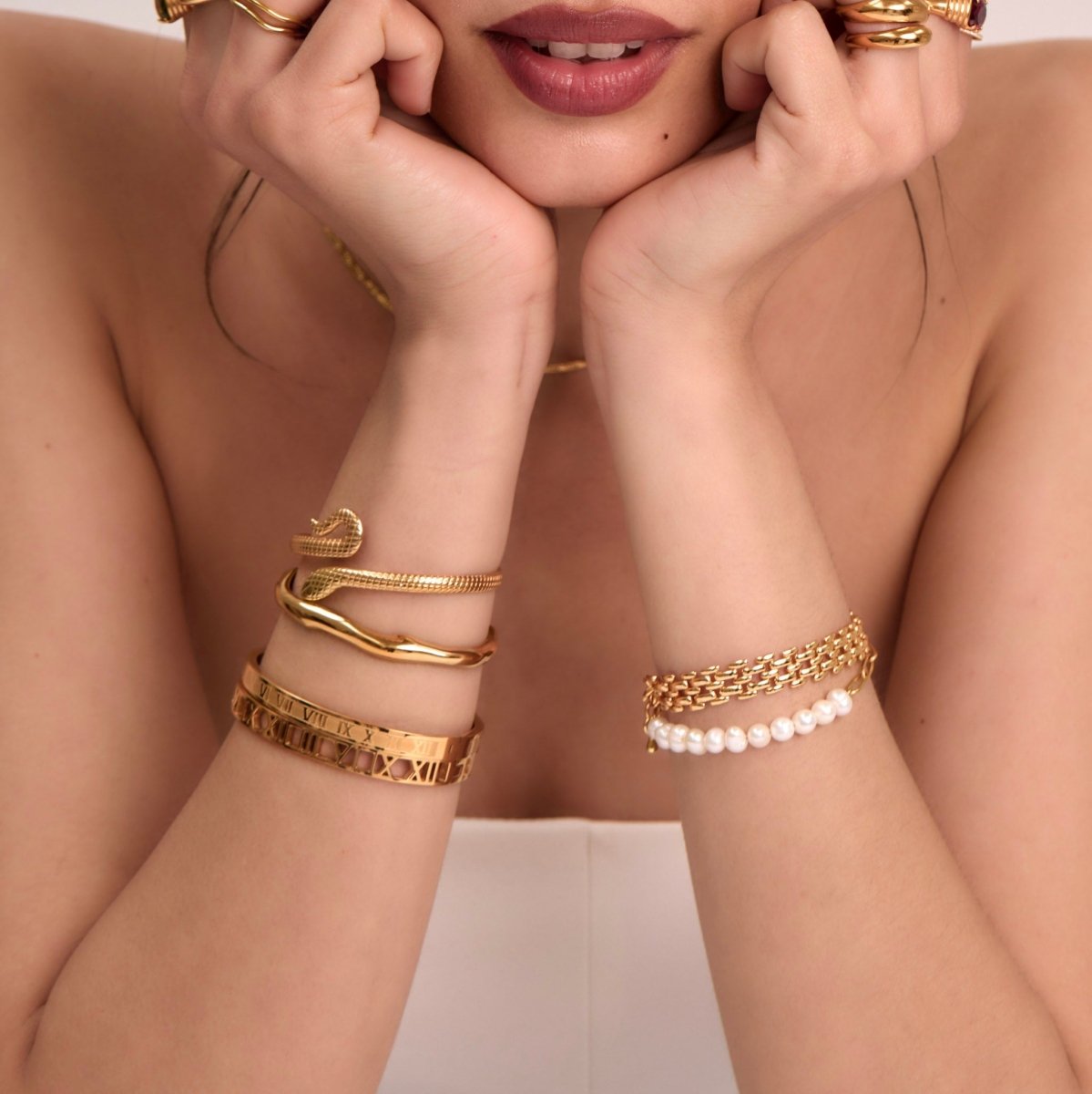 Lina Snake Bangle - ISMI JEWELS