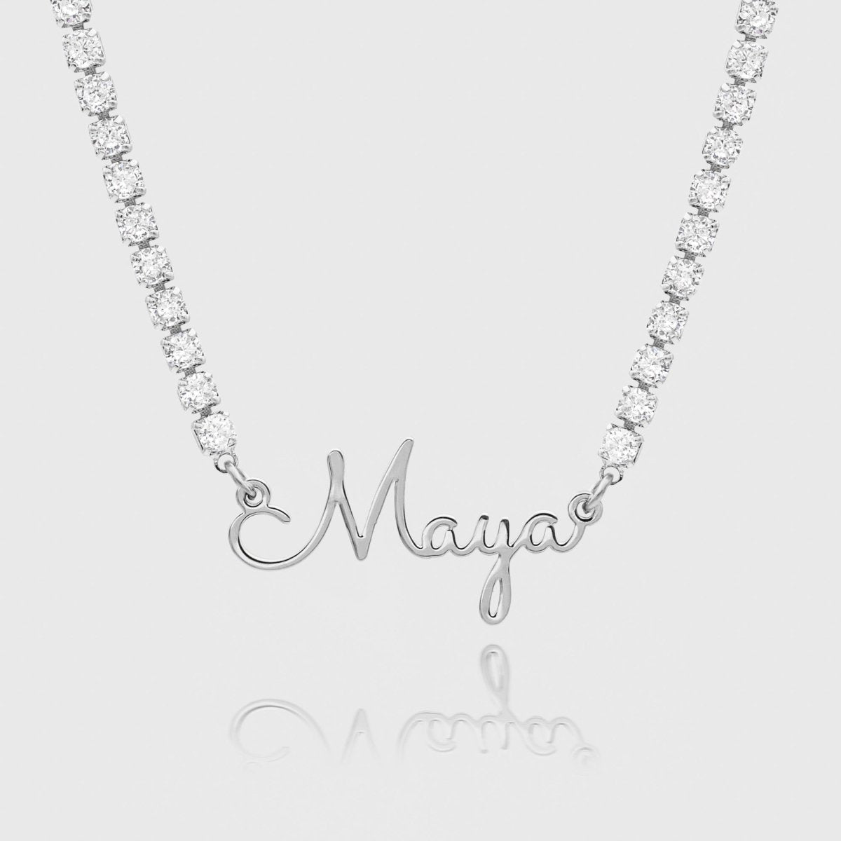 London Name Tennis Necklace - ISMI JEWELS