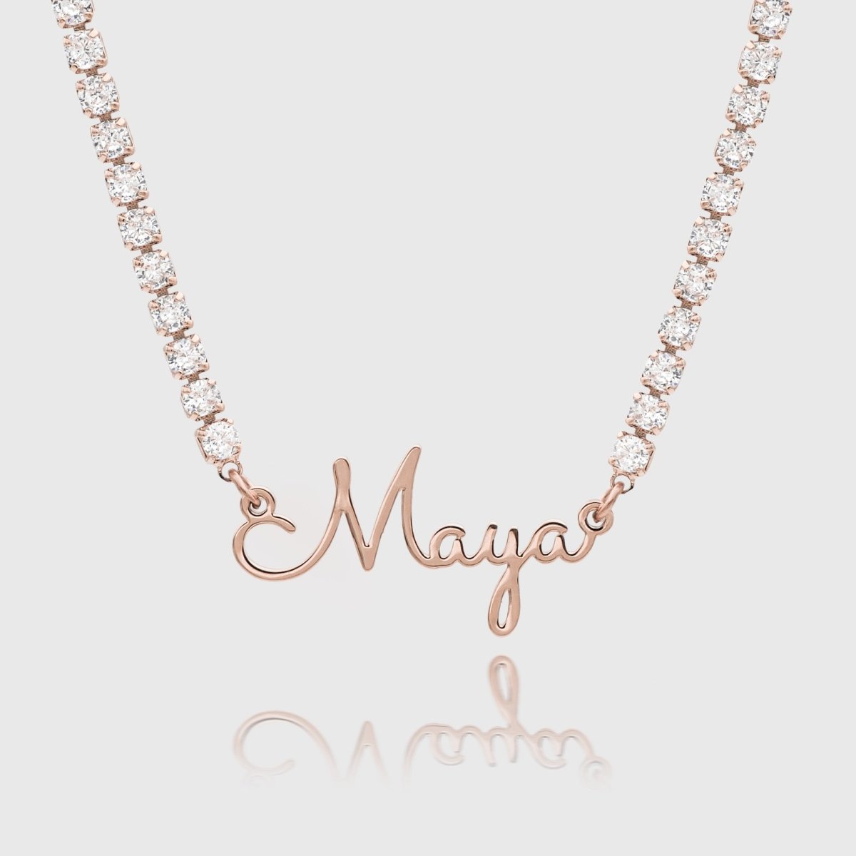London Name Tennis Necklace - ISMI JEWELS