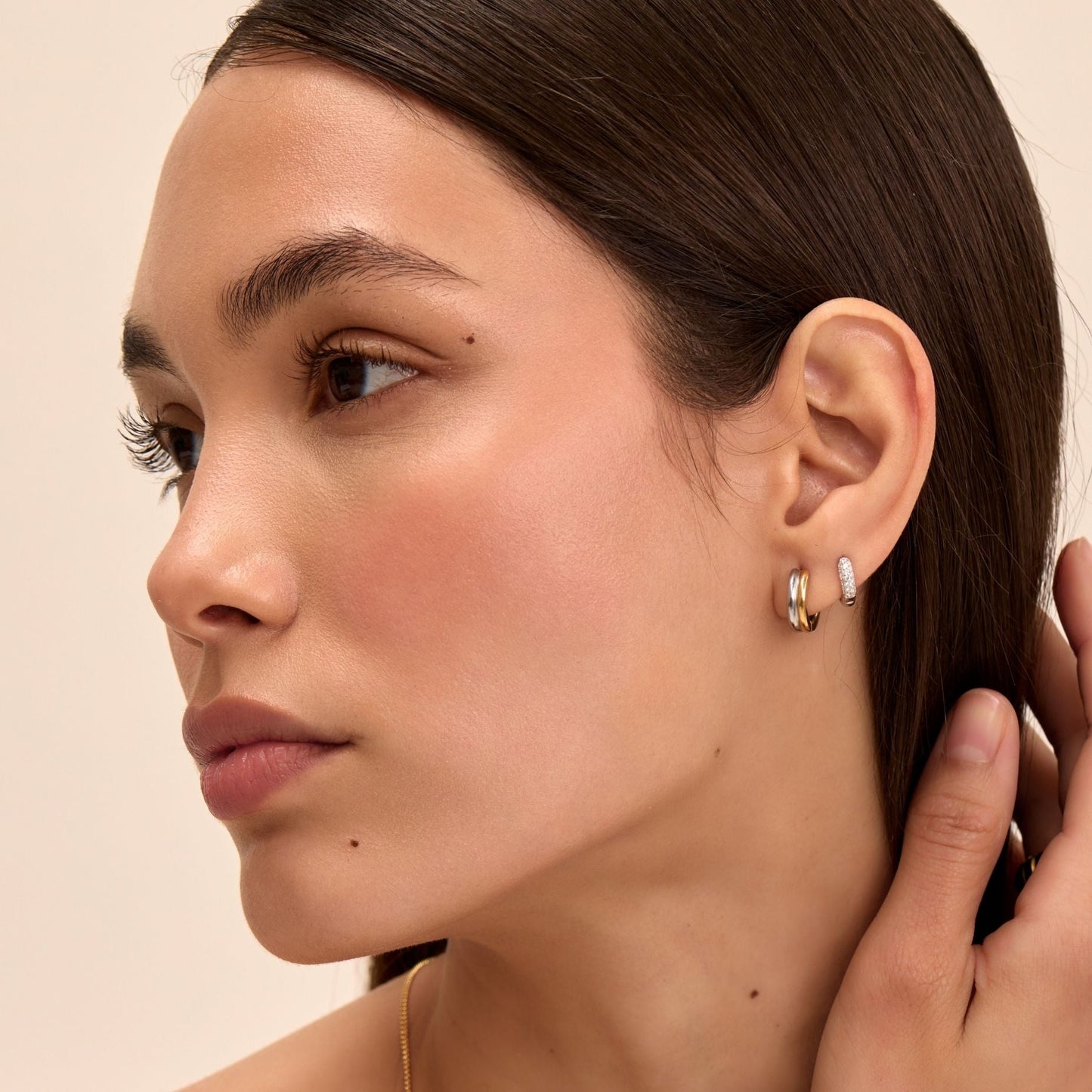 Lori CZ Huggie Earrings
