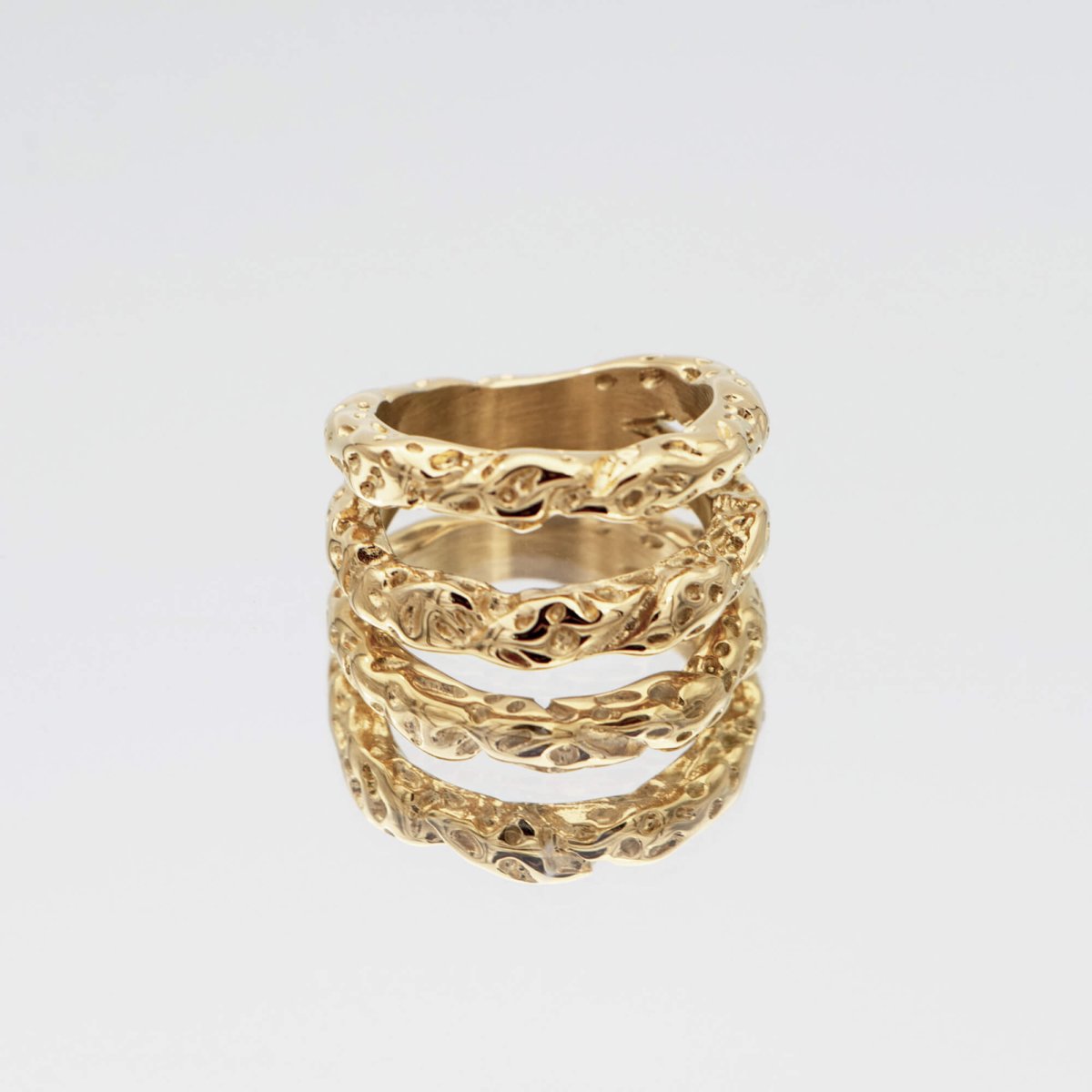 Luciana Double Band Ring - ISMI JEWELS