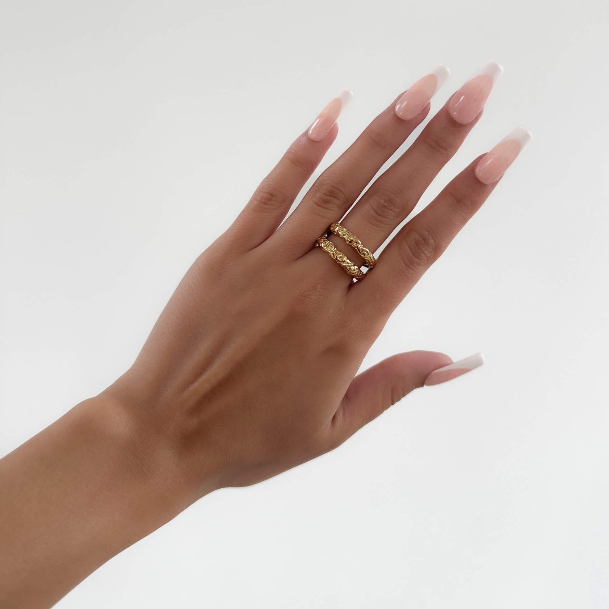 Luciana Double Band Ring - ISMI JEWELS