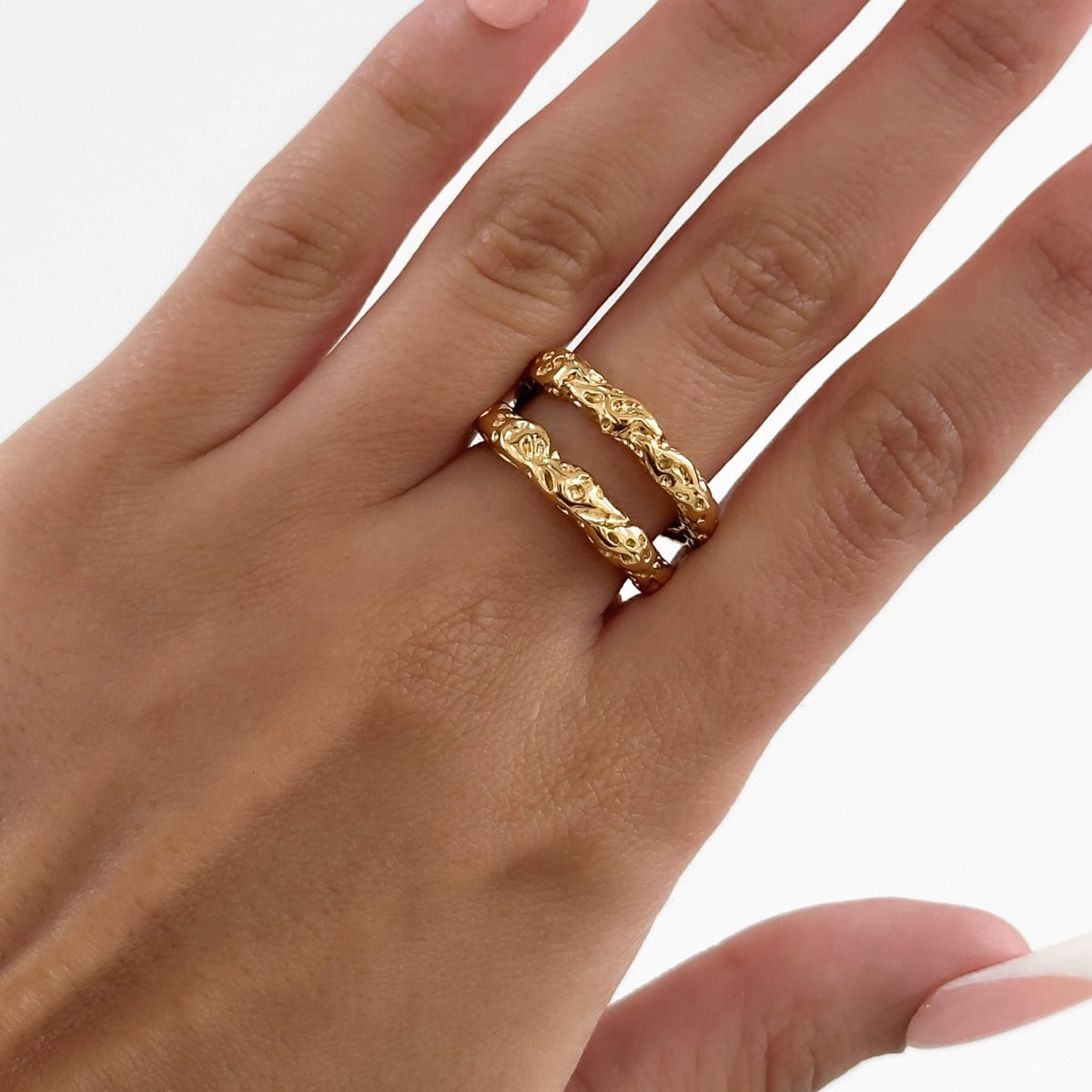 Luciana Double Band Ring - ISMI JEWELS