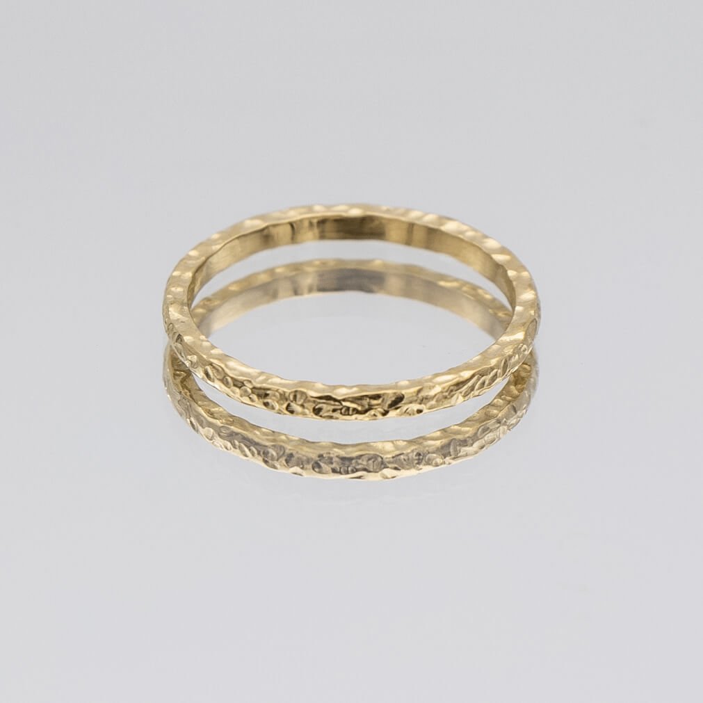 Luiza Hammered Band Ring - ISMI JEWELS