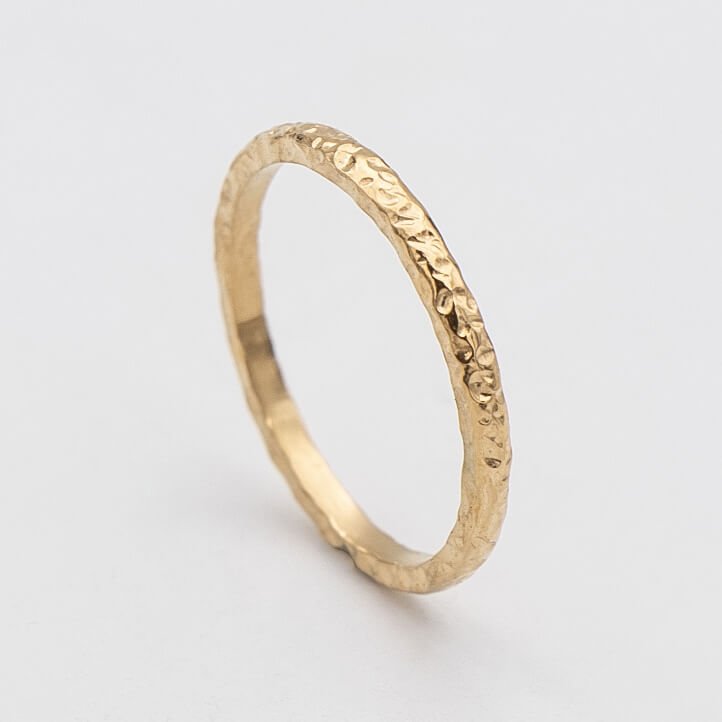 Luiza Hammered Band Ring - ISMI JEWELS