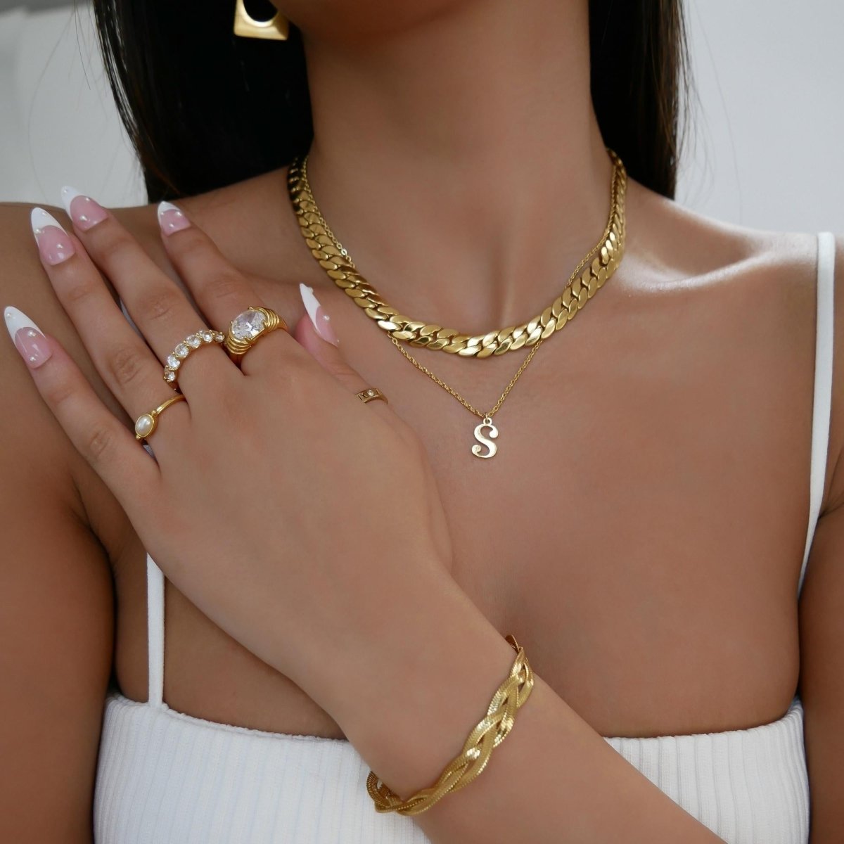 Mae Flat Curb Chain - ISMI JEWELS