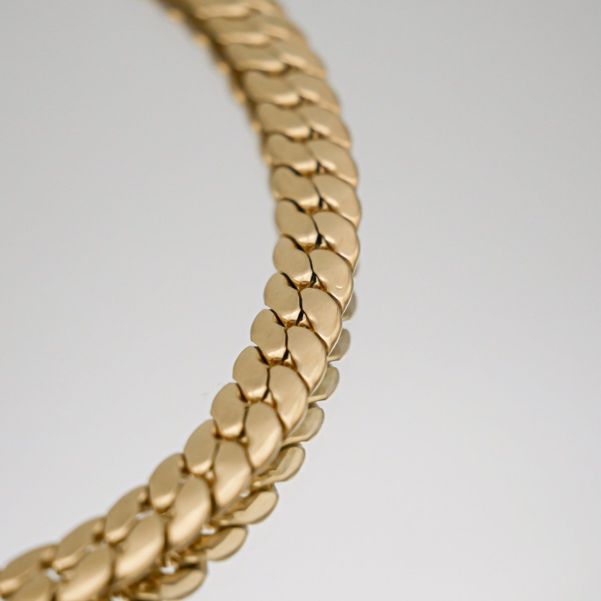 Mae Flat Curb Chain - ISMI JEWELS