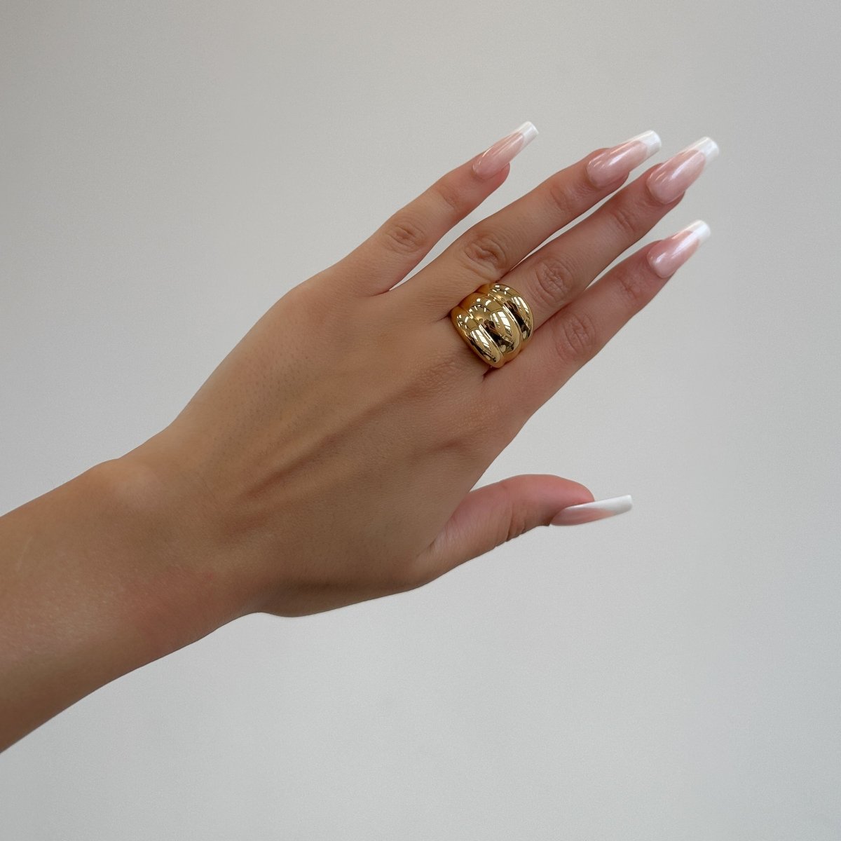 Maeve Chunky Triple Band Ring - ISMI JEWELS