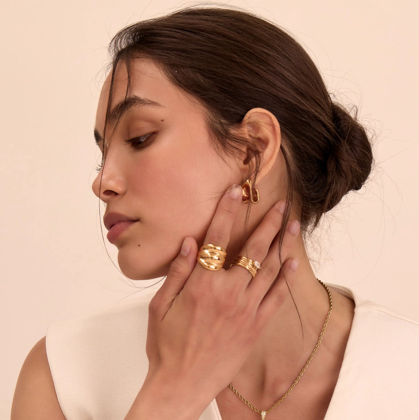 Maeve Chunky Triple Band Ring