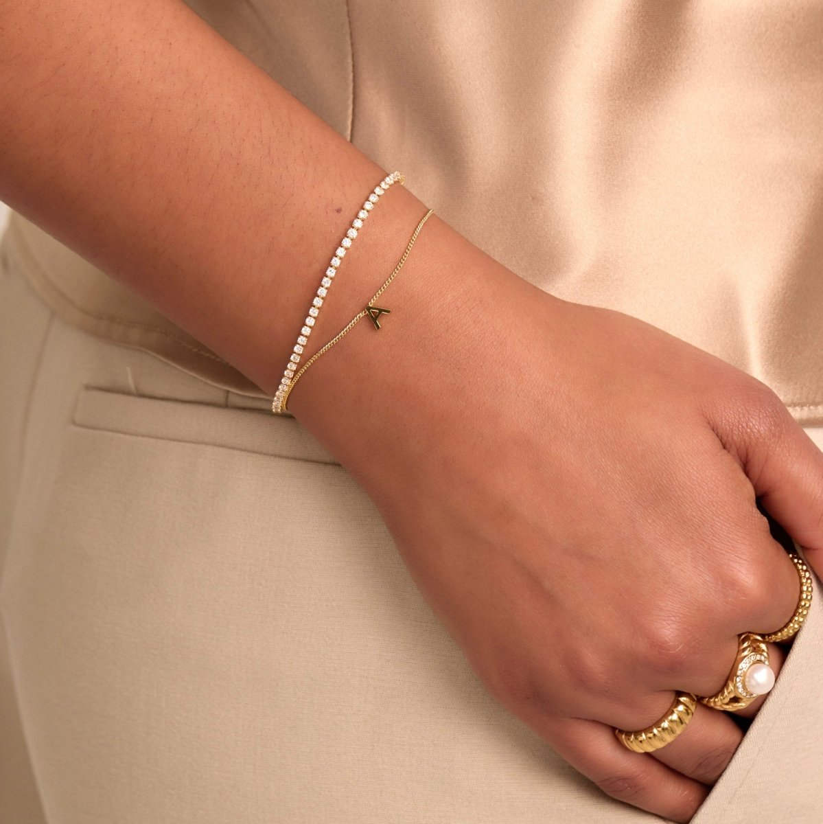 Maia Initial Bracelet - ISMI JEWELS
