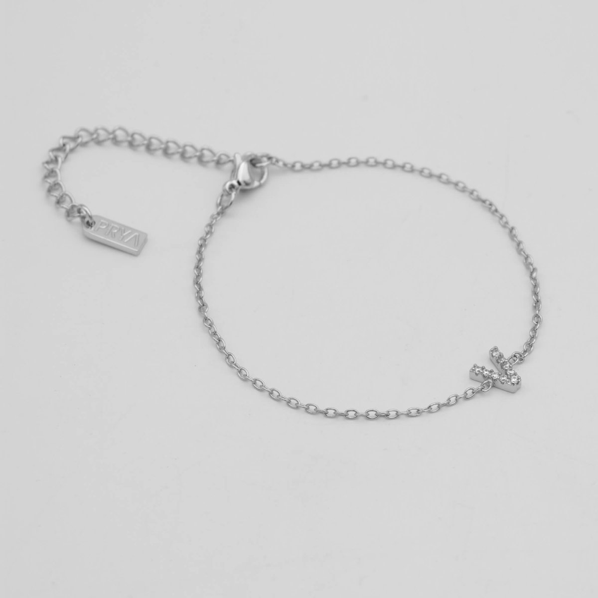 Maia Pave initial bracelet - ISMI JEWELS