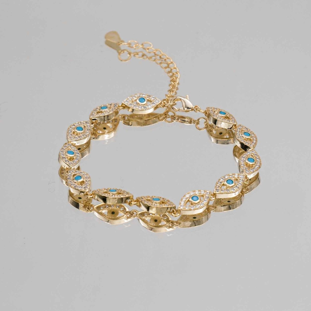 Malika Eye Bracelet | Gold - ISMI JEWELS