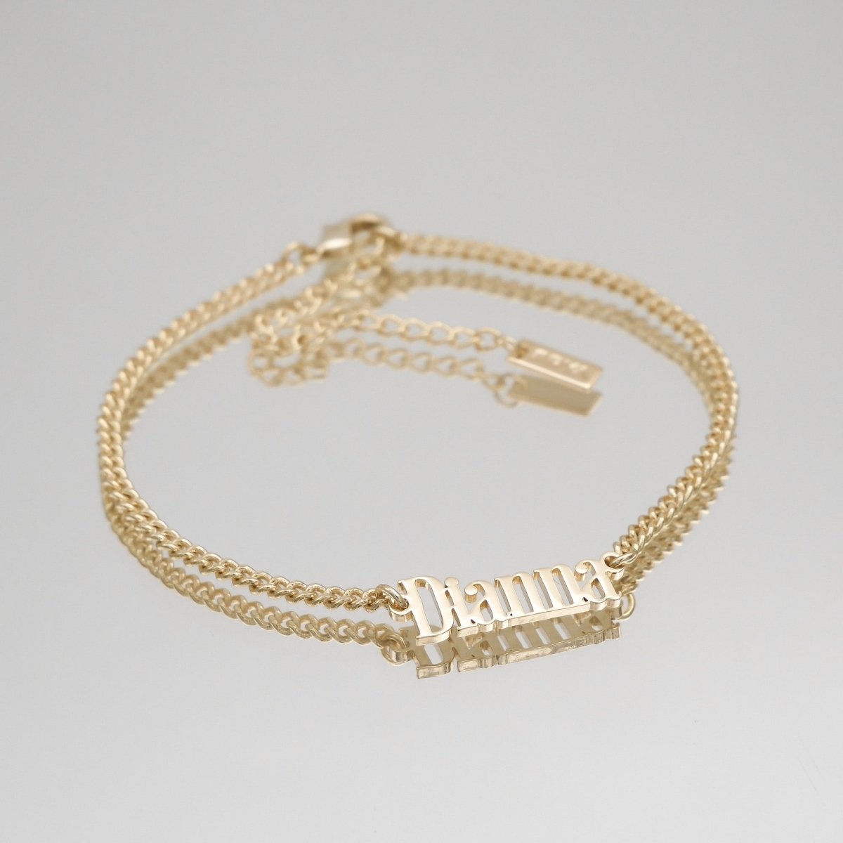 Manhattan Custom Name Anklet - ISMI JEWELS