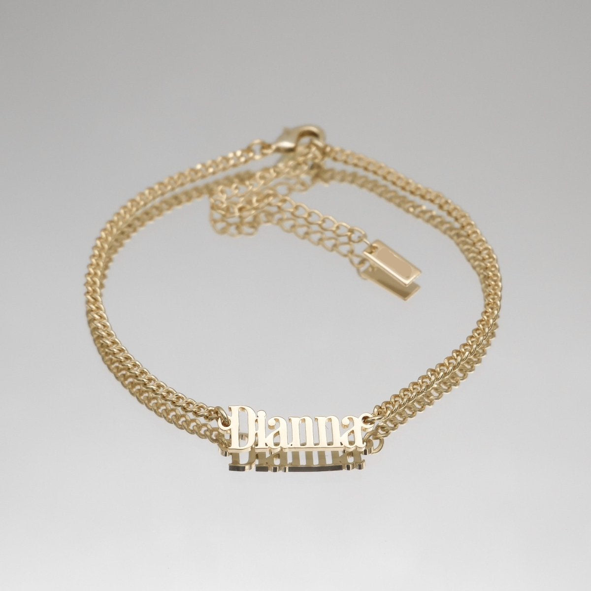 Manhattan Custom Name Anklet - ISMI JEWELS