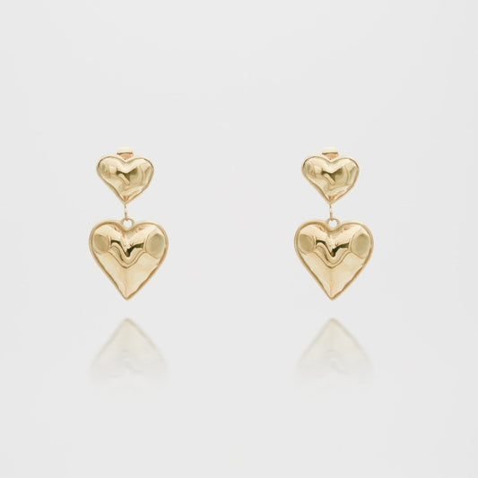 Meela Heart Earrings - ISMI JEWELS