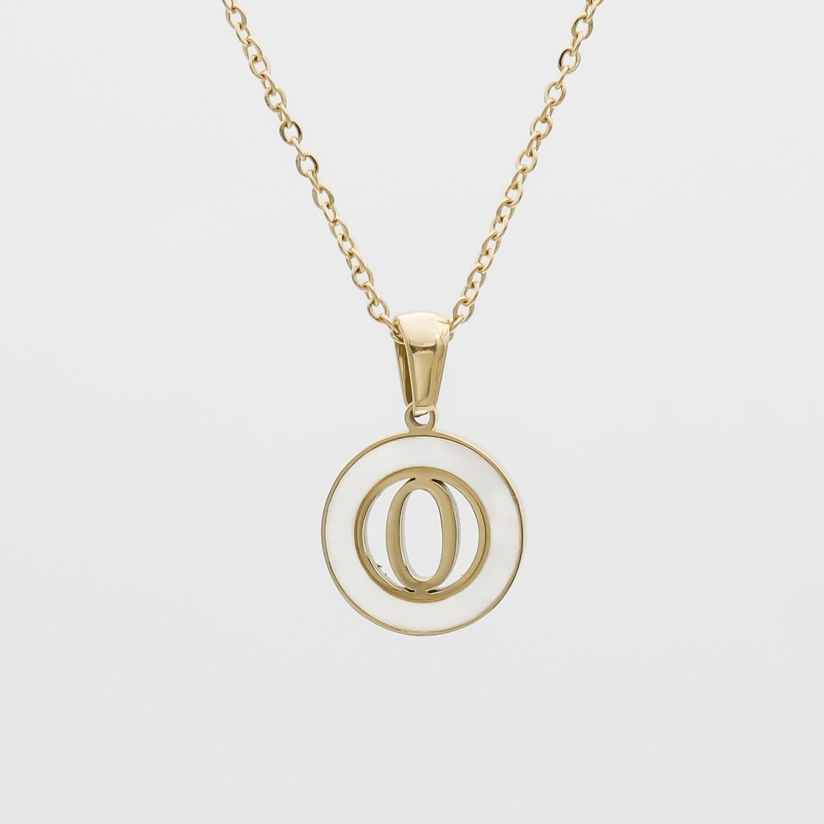 Mia Opal Initial Necklace - ISMI JEWELS
