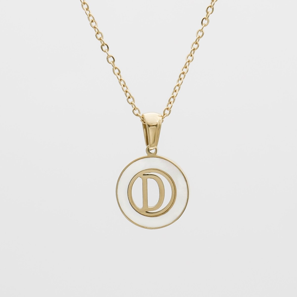 Mia Opal Initial Necklace - ISMI JEWELS