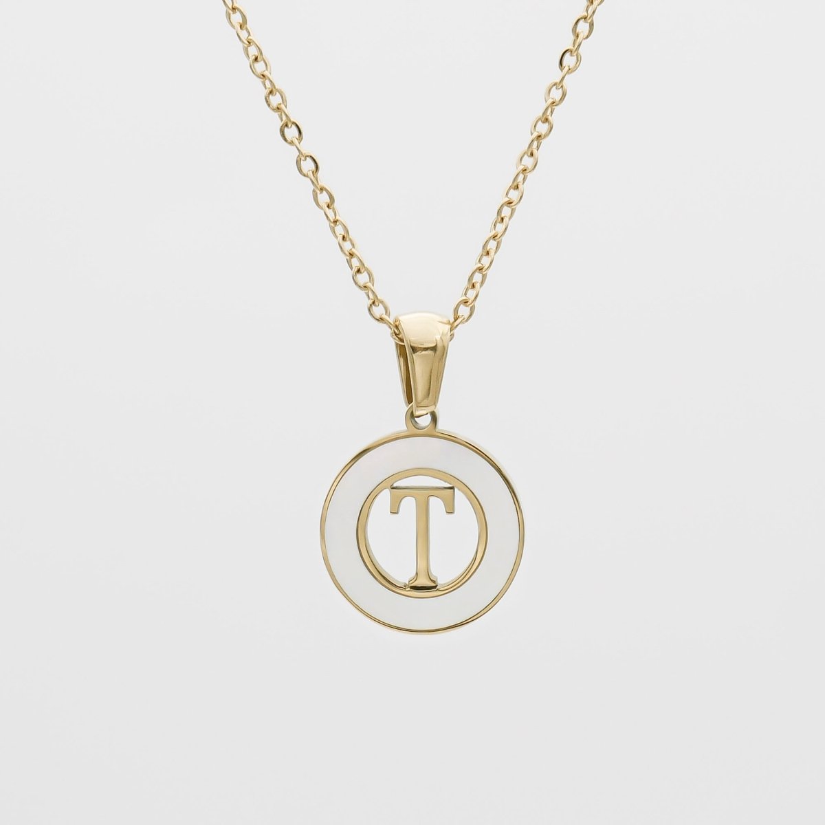 Mia Opal Initial Necklace - ISMI JEWELS