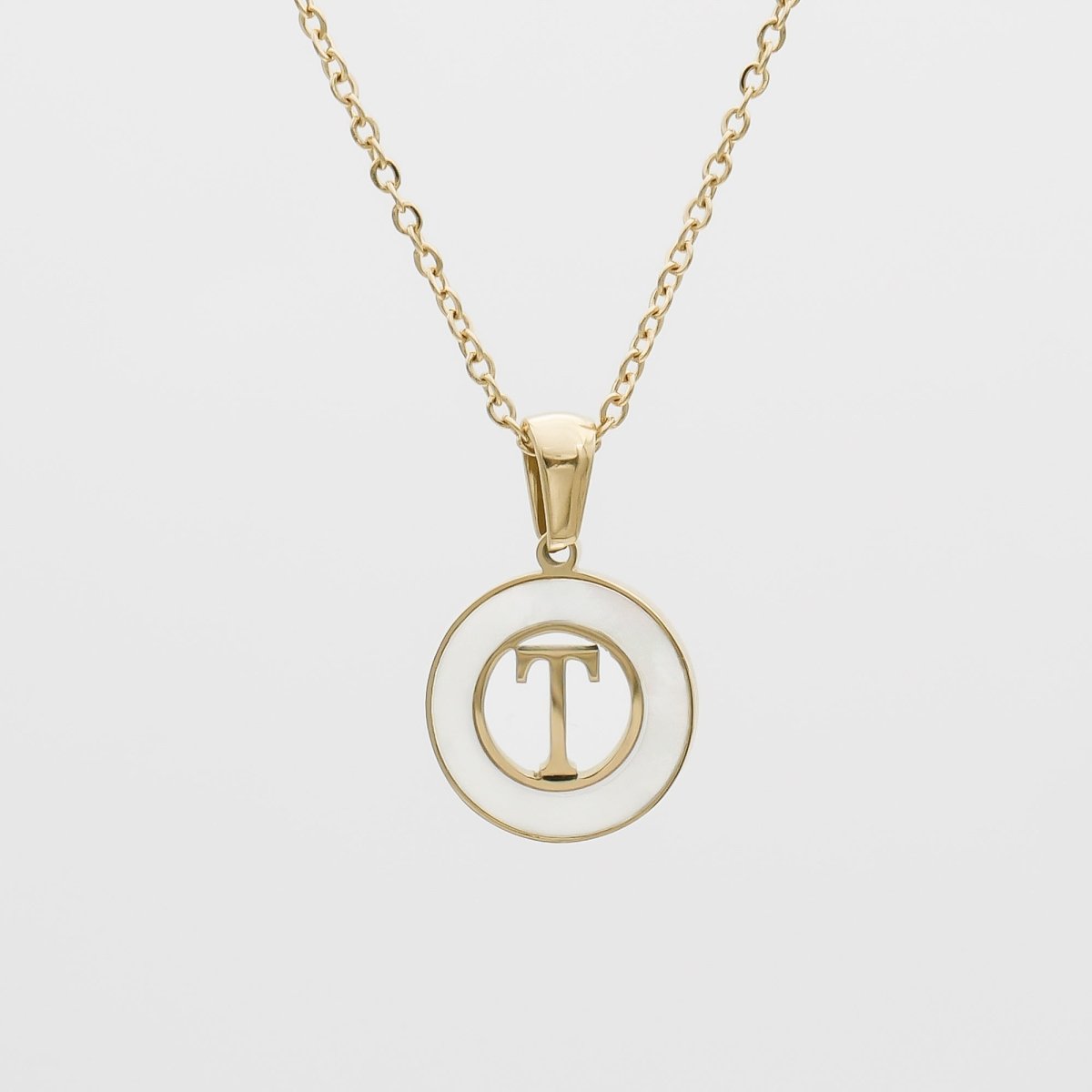 Mia Opal Initial Necklace - ISMI JEWELS