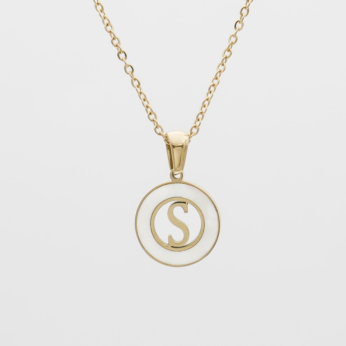 Mia Opal Initial Necklace - ISMI JEWELS