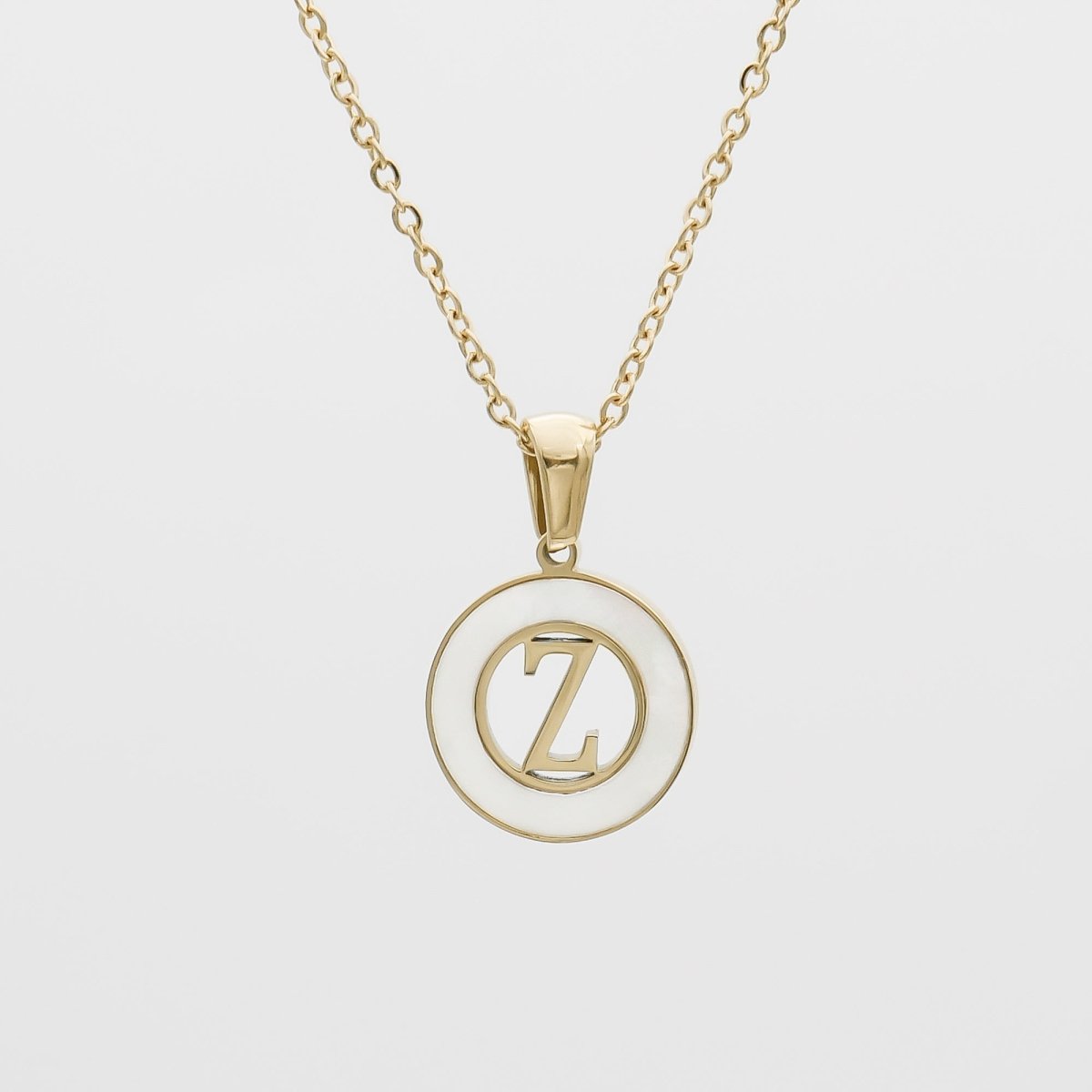 Mia Opal Initial Necklace - ISMI JEWELS