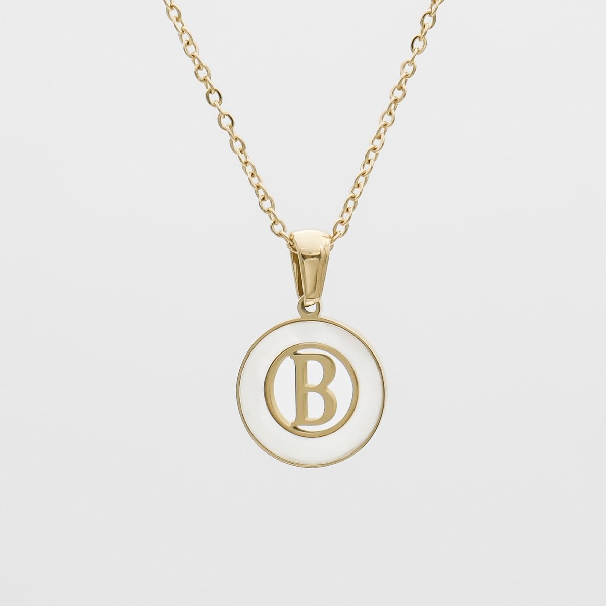 Mia Opal Initial Necklace - ISMI JEWELS