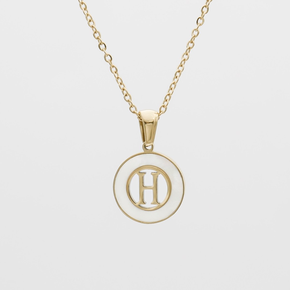 Mia Opal Initial Necklace - ISMI JEWELS