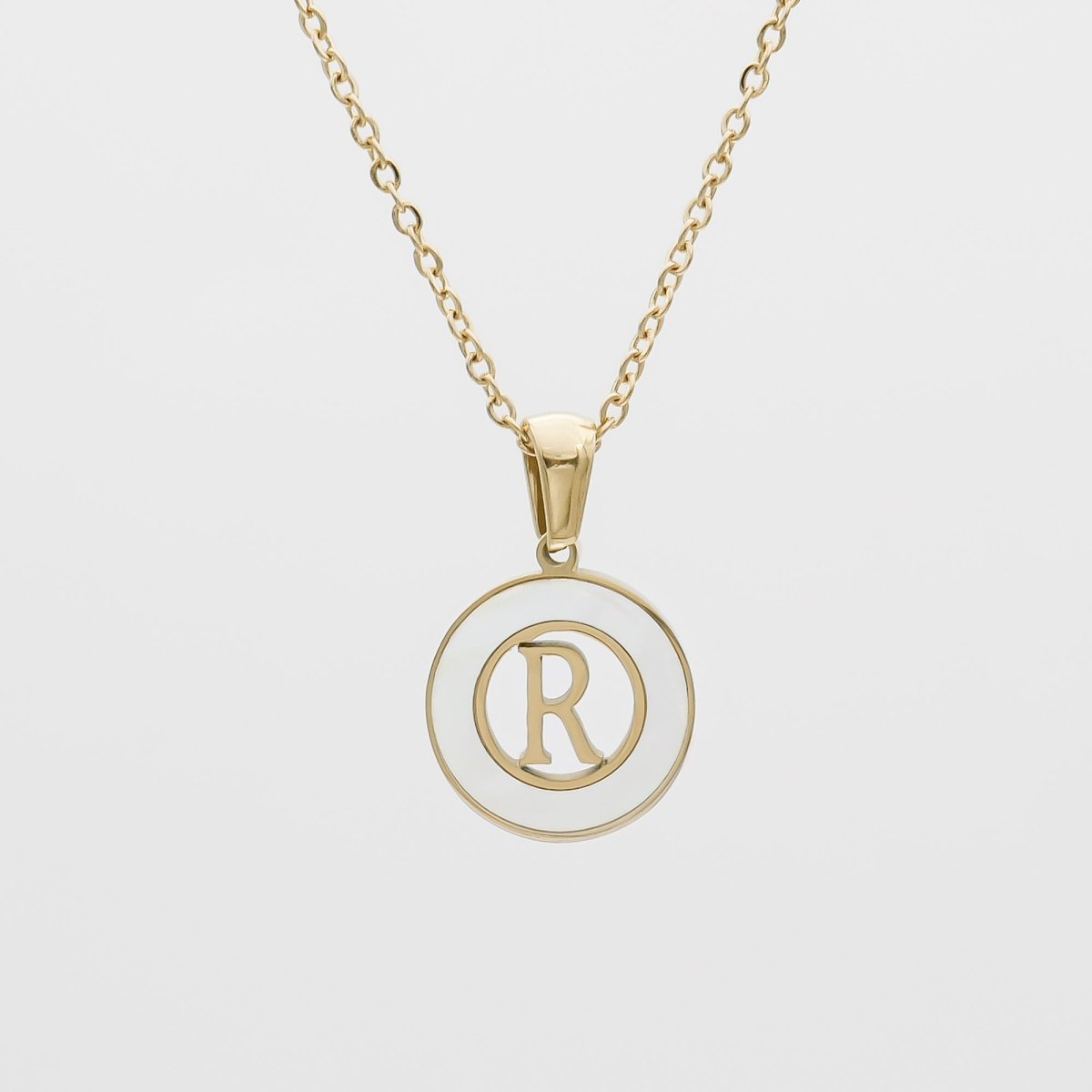 Mia Opal Initial Necklace - ISMI JEWELS