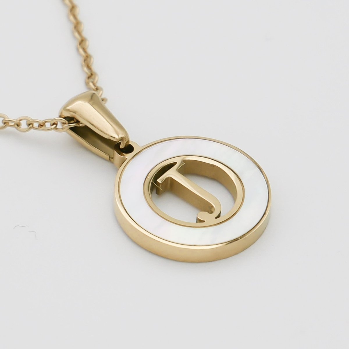 Mia Opal Initial Necklace - ISMI JEWELS