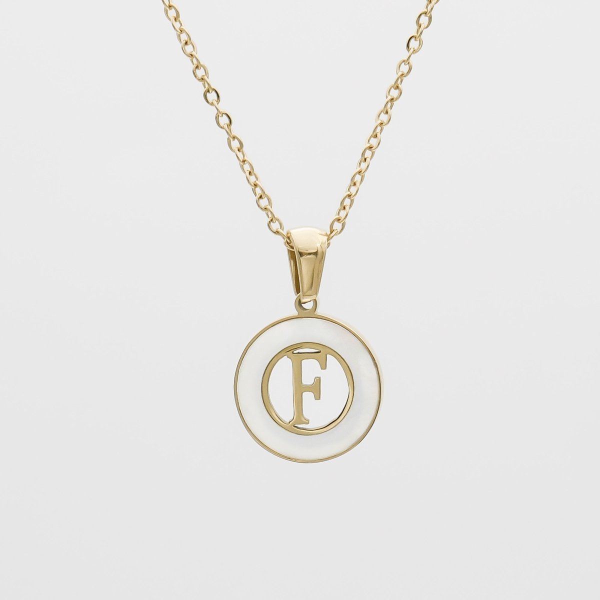 Mia Opal Initial Necklace - ISMI JEWELS