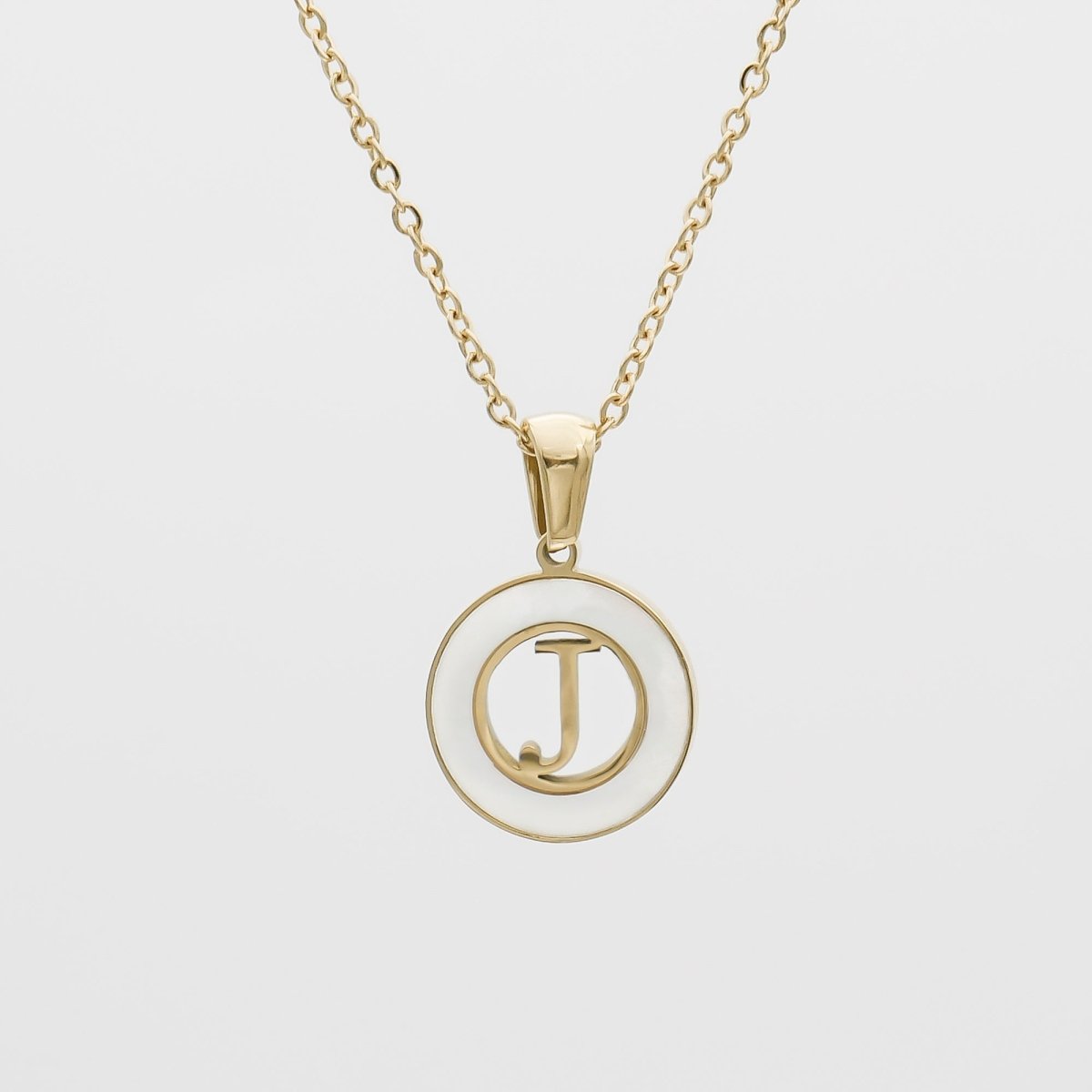 Mia Opal Initial Necklace - ISMI JEWELS