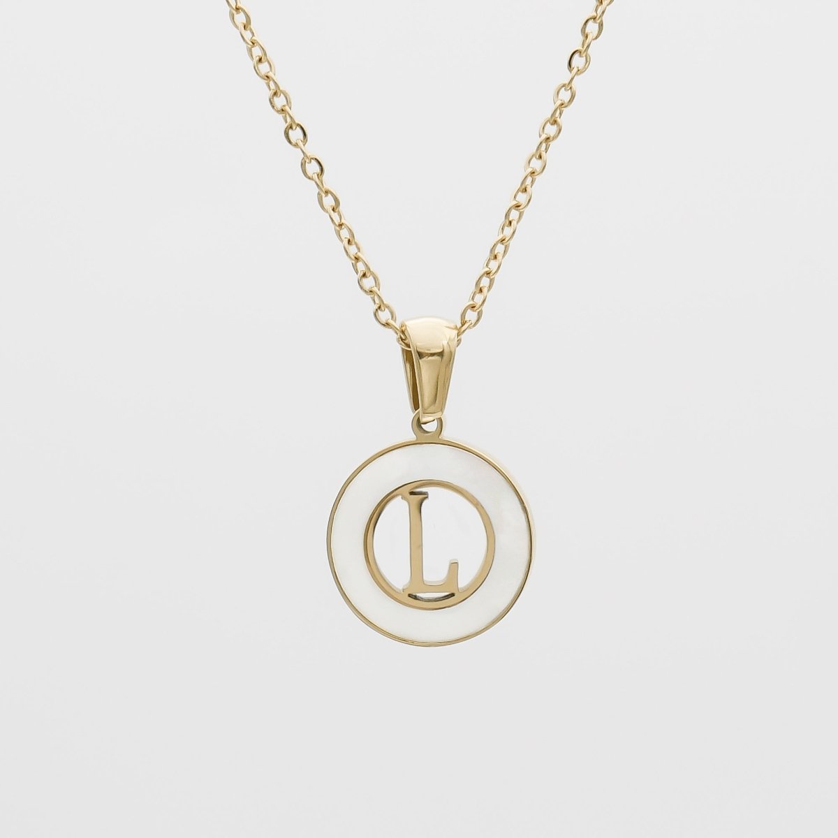 Mia Opal Initial Necklace - ISMI JEWELS