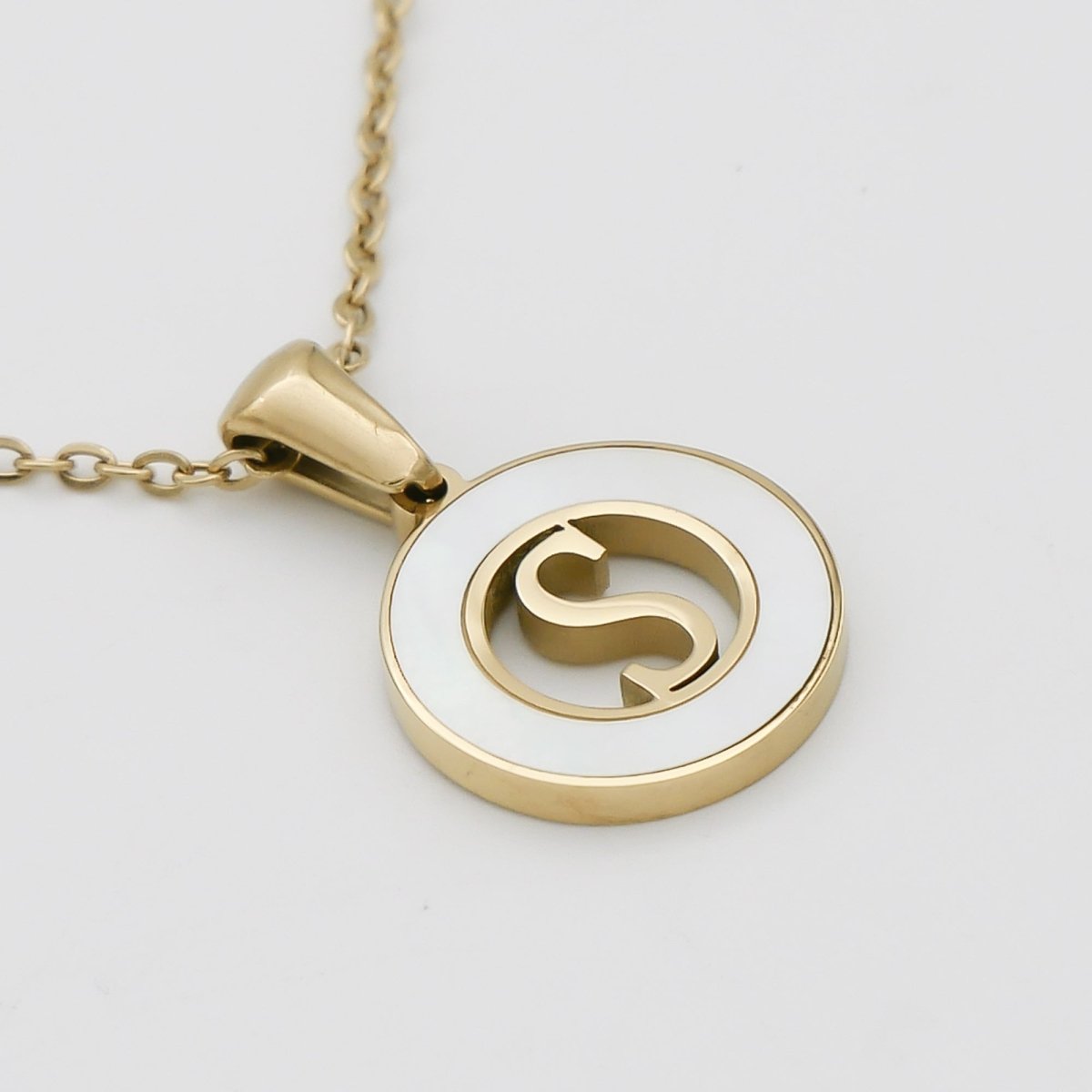 Mia Opal Initial Necklace - ISMI JEWELS