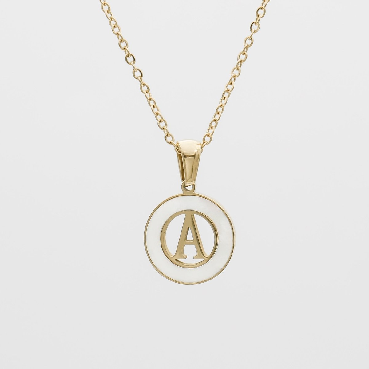 Mia Opal Initial Necklace - ISMI JEWELS