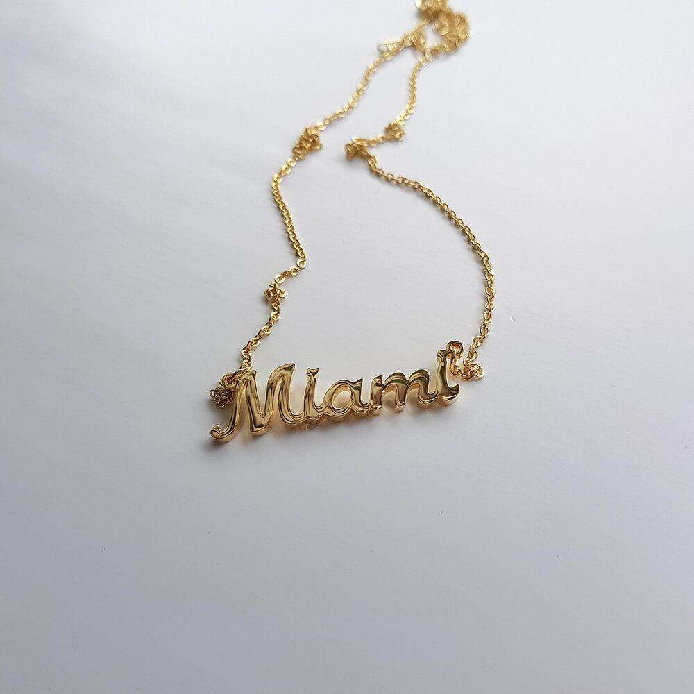 Miami Custom Name Necklace - ISMI JEWELS
